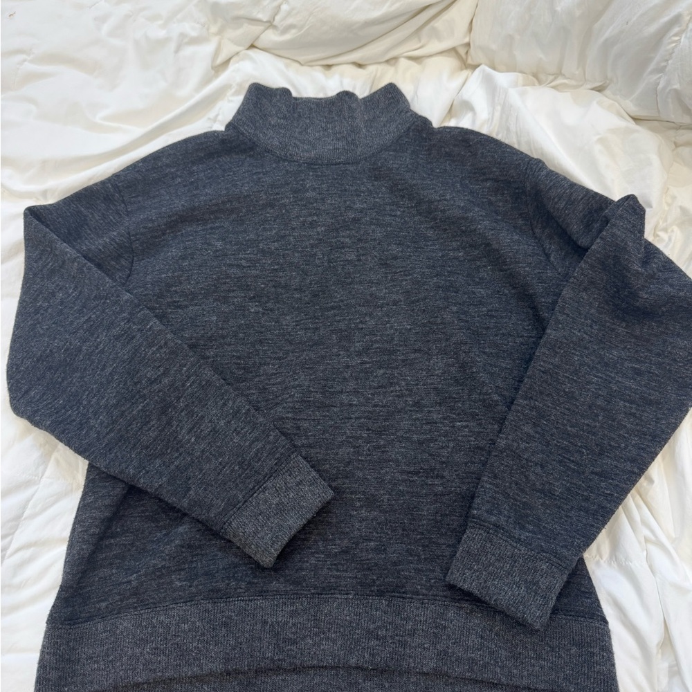 Abercrombie Mock Neck Dark Gray Sweater